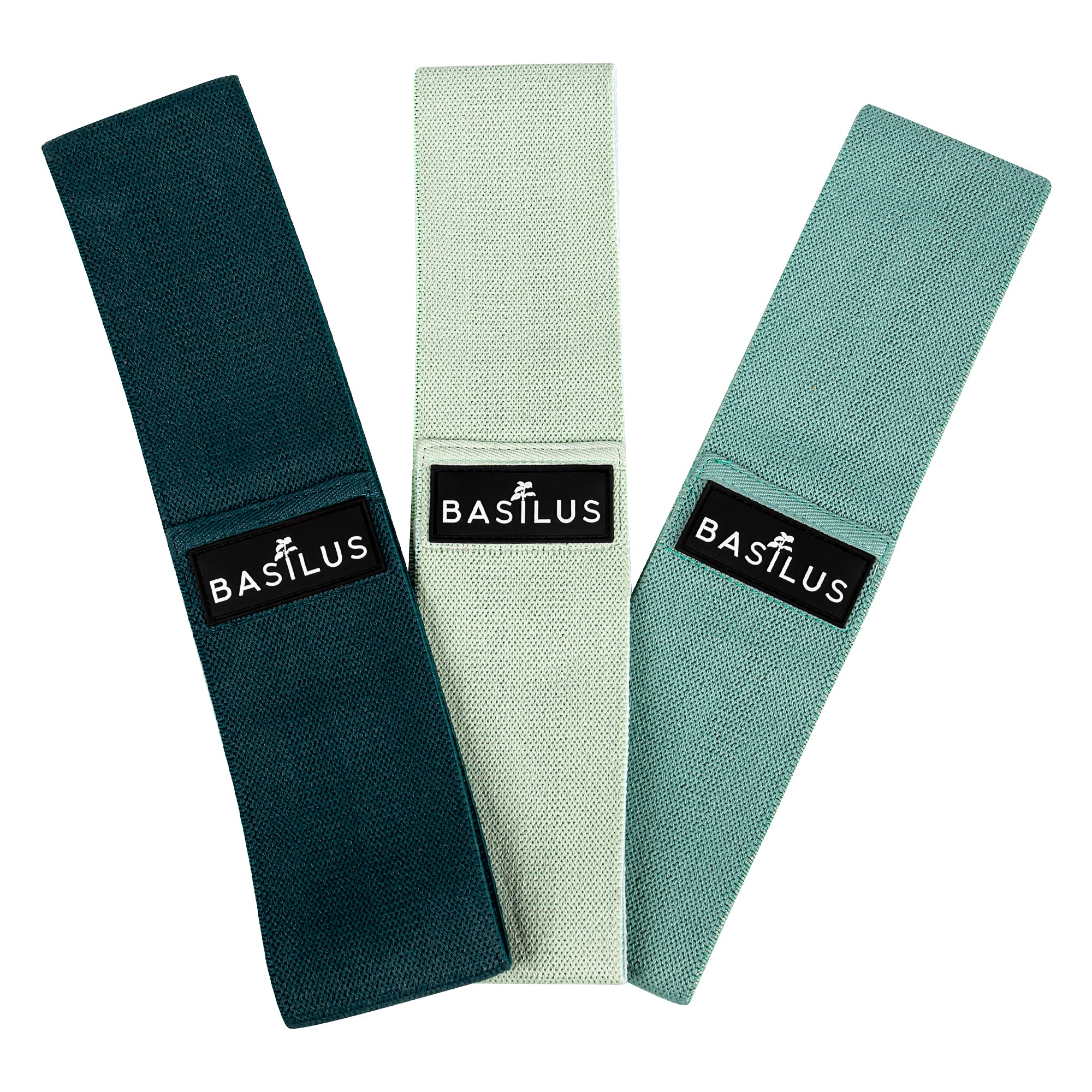 Basilus Resistance Bands 3 Pack Light Medium Heavy Home Gym