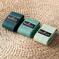 Basilus Resistance Bands 3 Pack Light Medium Heavy Home Gym Green
